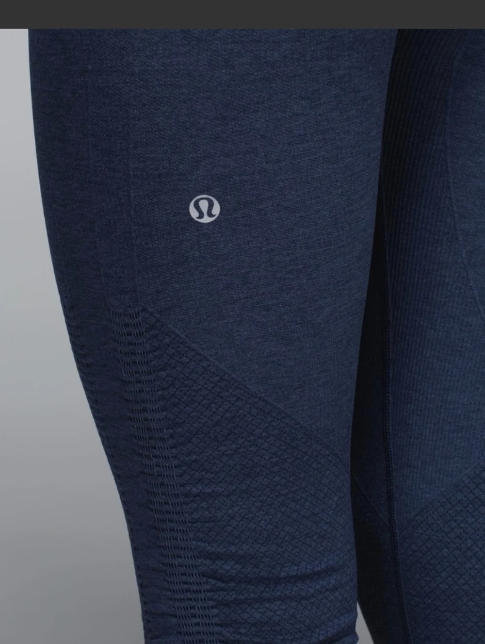 Lululemon In The Flow Crop II Heathered Deep Navy - Picture 6 of 11